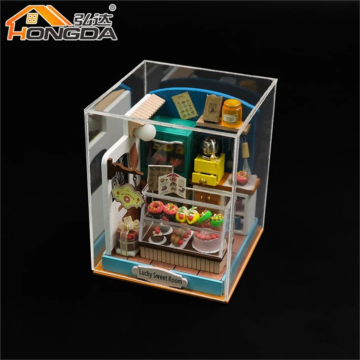 Hongda S2304 Lucky Sweet Room DIY House Mini Delicate And Cute Toy Model