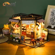 M2422 Diy mini ročno izdelana hišica za punčke
